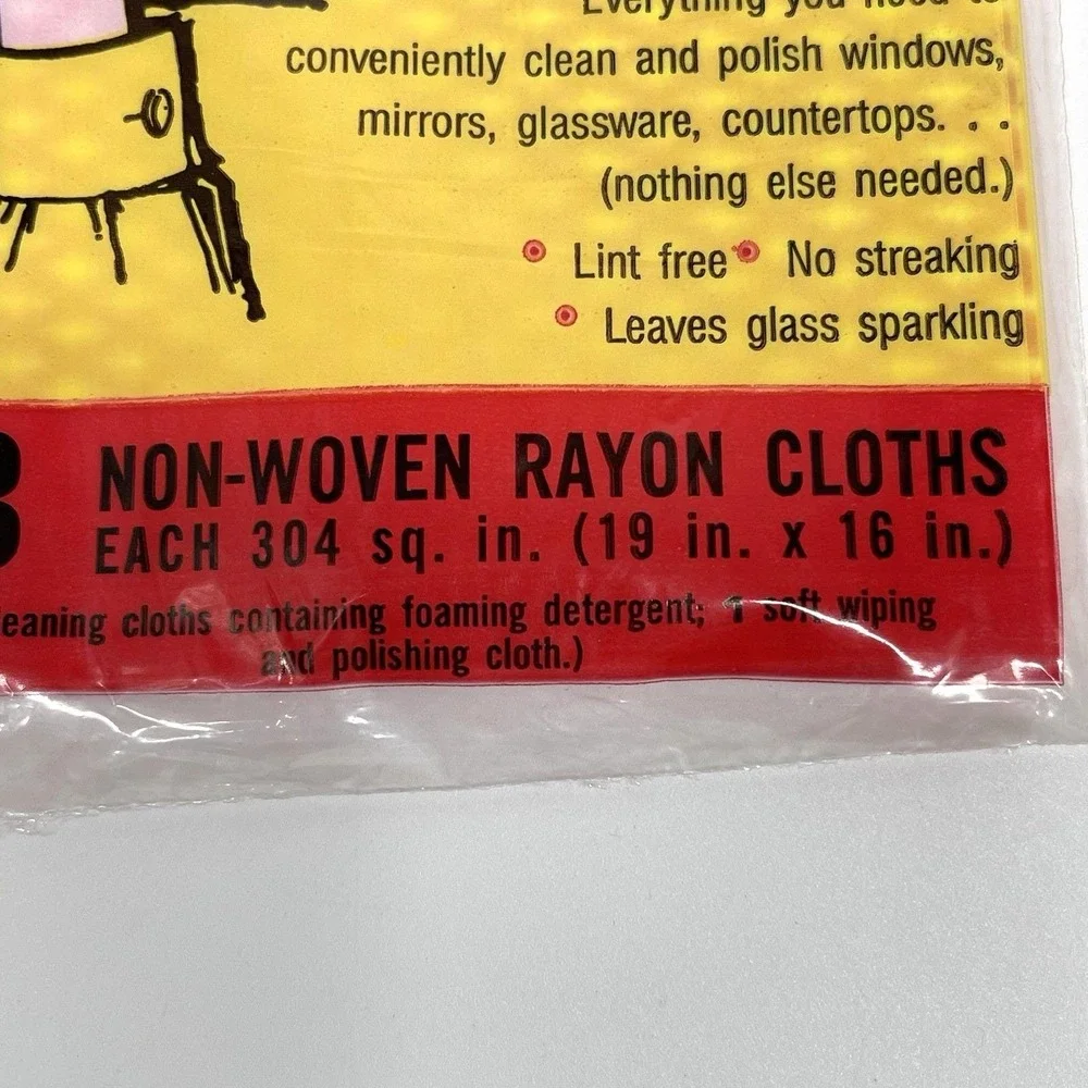 Vintage Miracloth Reusable Cloths Window Cleaning Towels 3 Pack New Old Stock